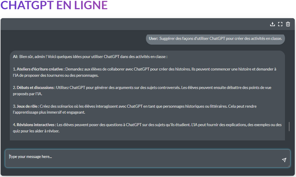 chatgpt prompt pour les enseignants 
