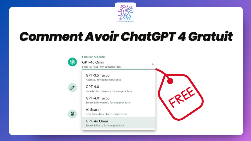 Comment Avoir ChatGPT 4 Gratuit