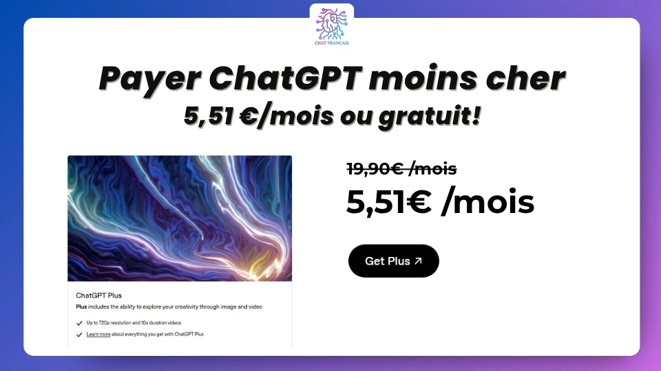 Payer ChatGPT moins cher
